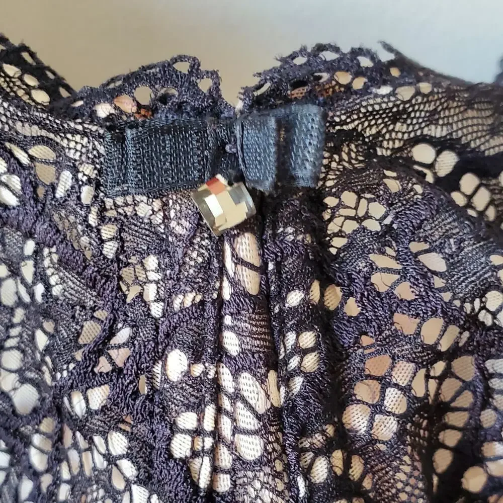 Bali DF1002 Lace Desire Black Underwire Bra 42DDD Full Figure Coverage NEW